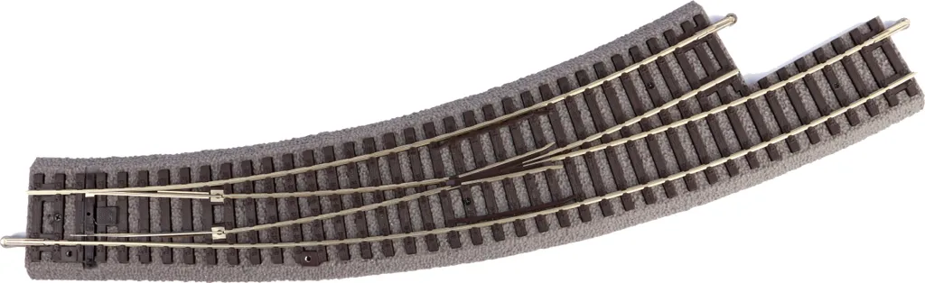Aiguillage de Virage Piko 55427 pour Extension de Circuit Rail avec Socle