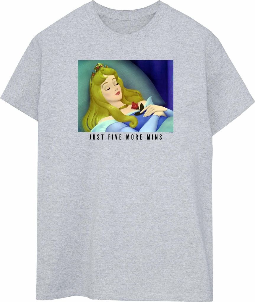 Disney Princess - "Five More Minutes" T-Shirt für Damen BI51881 (L) (Grau)