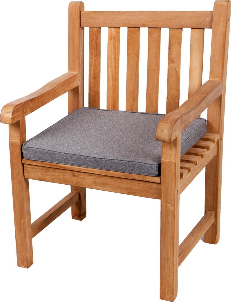 Sitzkissen für Bank, Gartenschaukeln, Sitz, glatt. FK5 (40x40x5, Hellgrau)