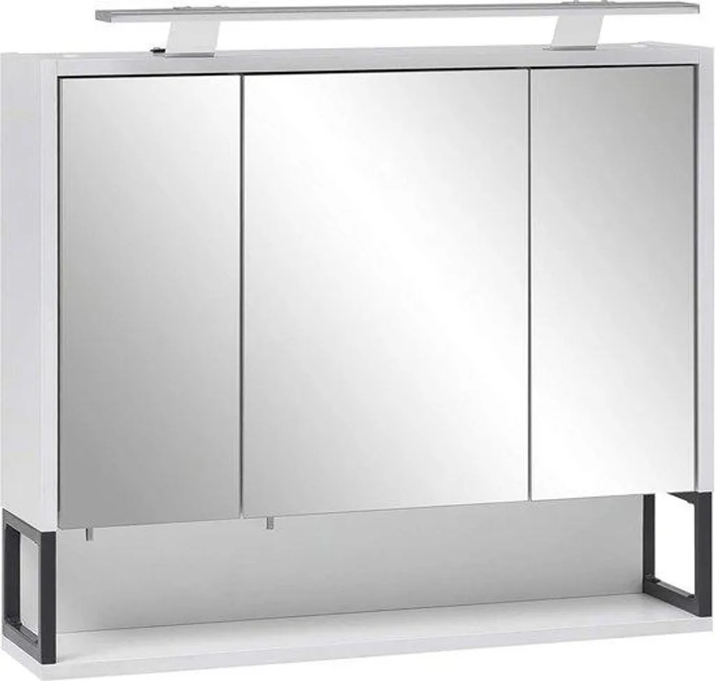 Armoire de toilette Limone blanc 70 cm avec miroir de salle de bain