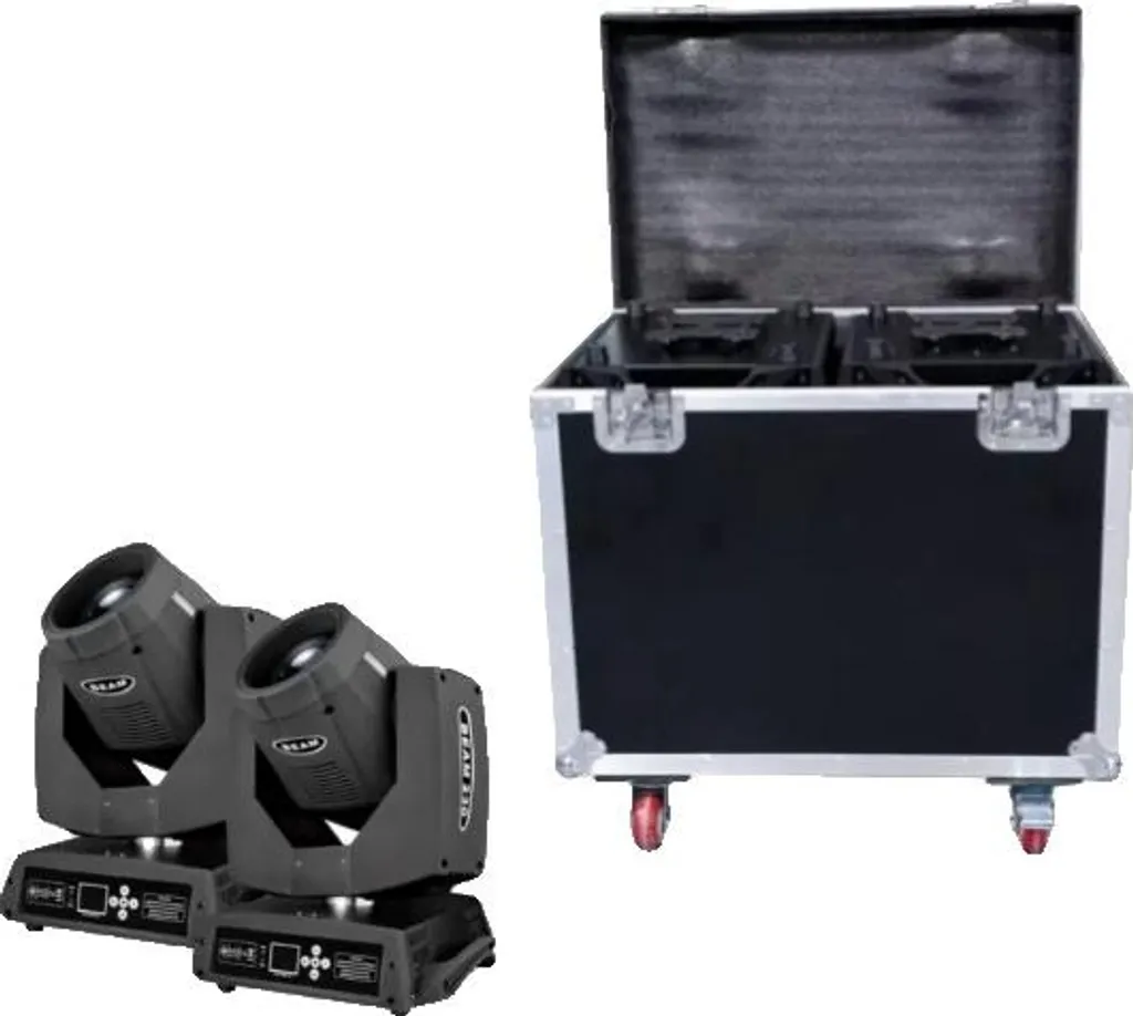 Lyre 230W Beam Rotation 540 Degrés avec 14 Couleurs et Valise Incluse