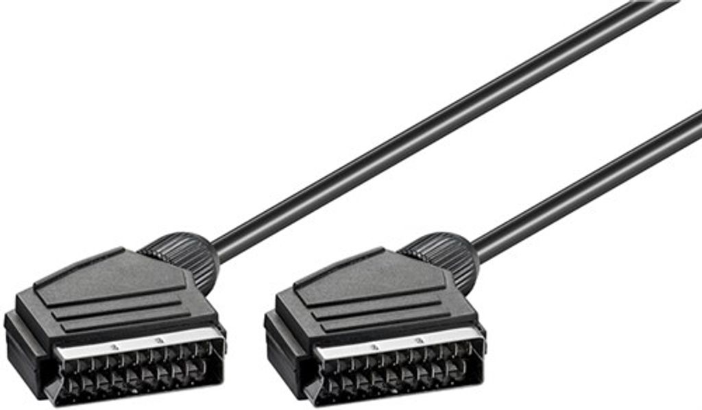 Goobay 50176 Cavo di collegamento scart, nichelato, ø 7 mm, Immagine del prodotto 