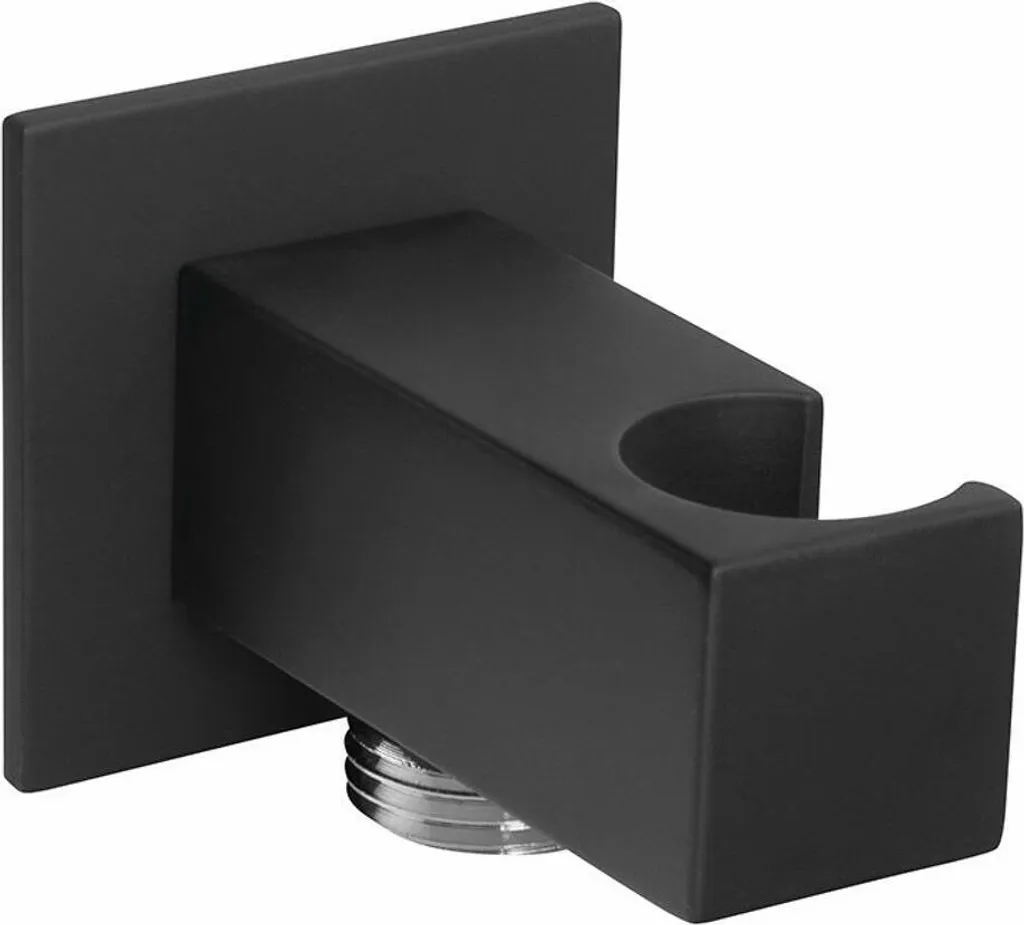 Culla a Parete Sapho SG303NE Nero Opaco - Supporto Doccia Minimalista