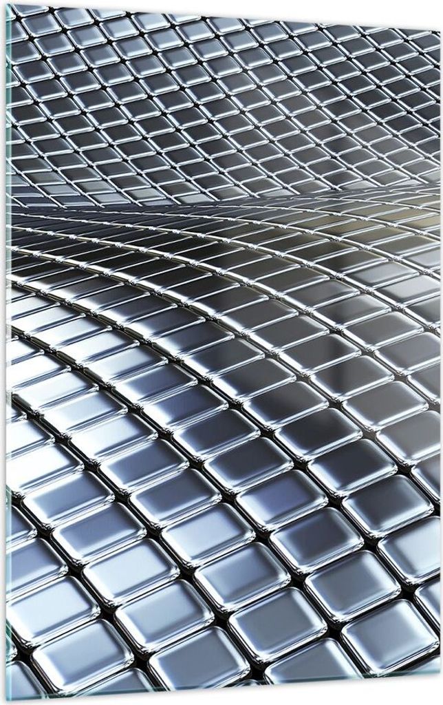 Bilder auf glas - Einteilig - Metall Matte Chrom Aluminium Produktbild 