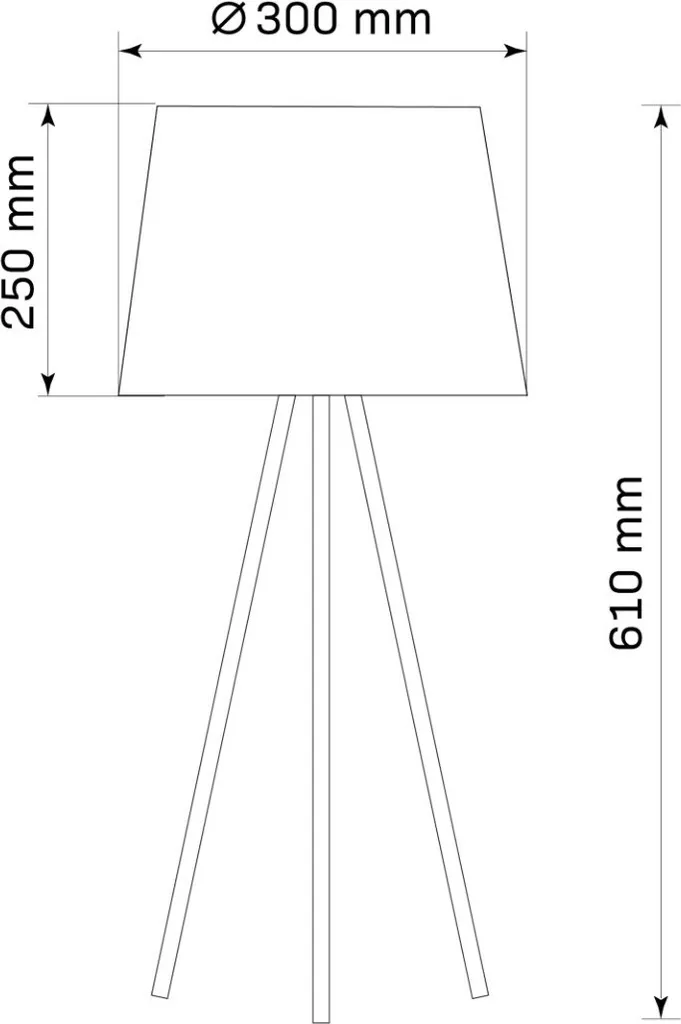 Lampe de table ELENA Polux dorée et noire E27 61cm décorative chic - 3