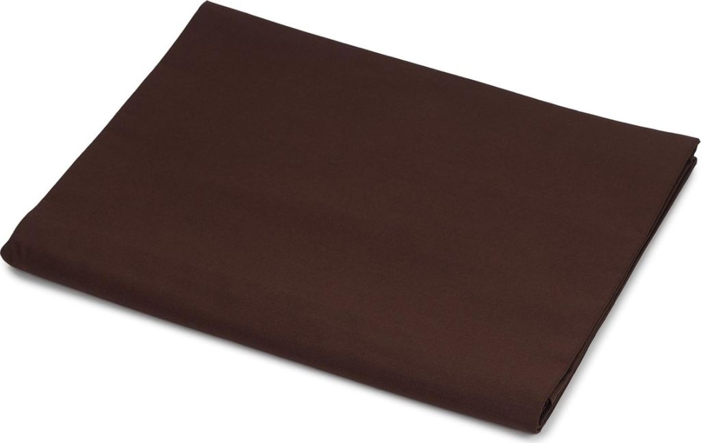 Bawełniane prześcieradło ciemnobrązowe 140x240 cm Zdjęcie produktu 