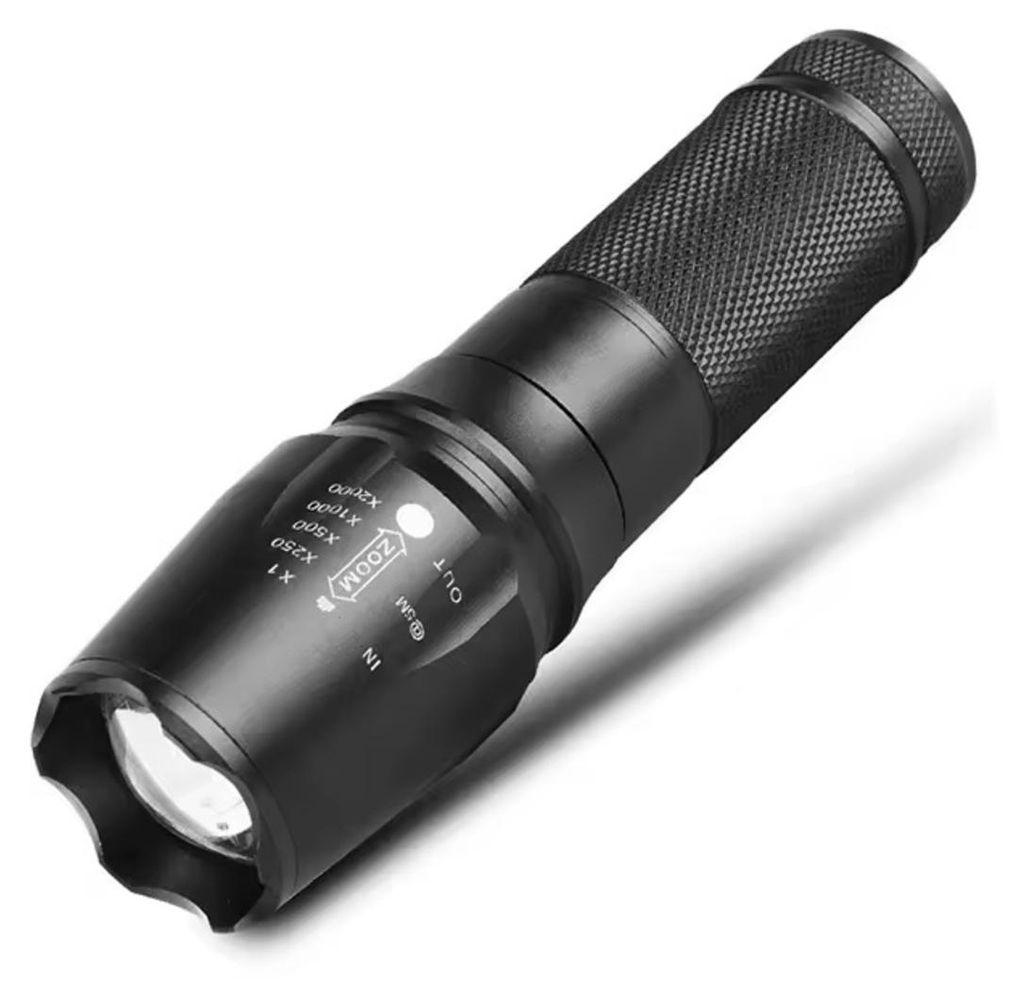 LED Taschenlampe Polizei Swat wiederaufladbar Zoom Power Produktbild 