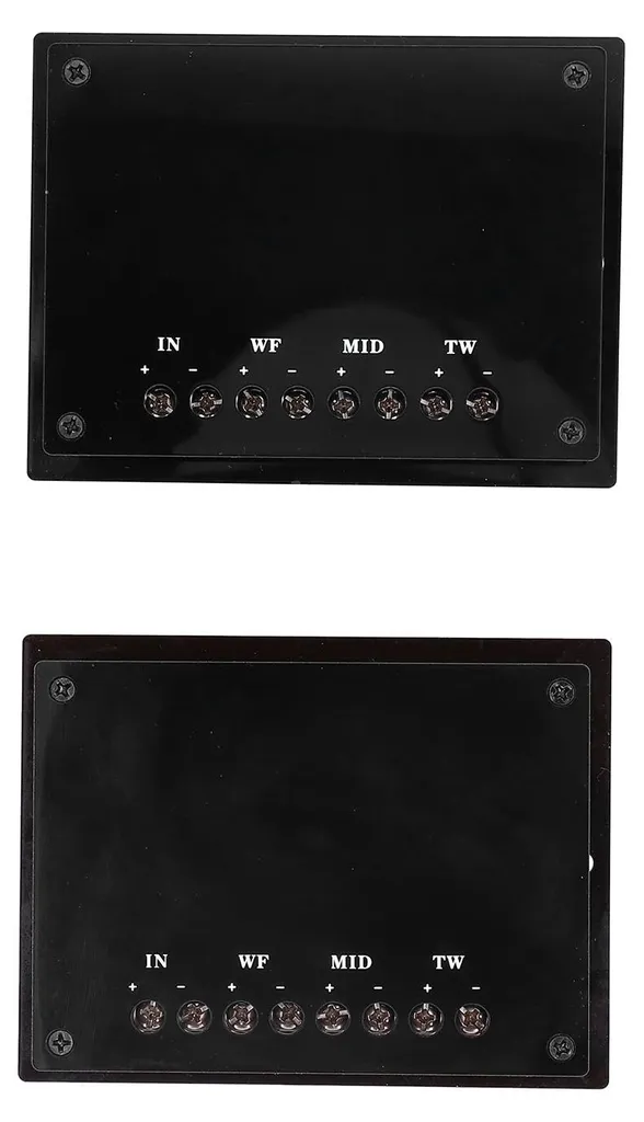 Filtres audio 3 voies 300W HighPower noirs pour enceintes de voiture x2
