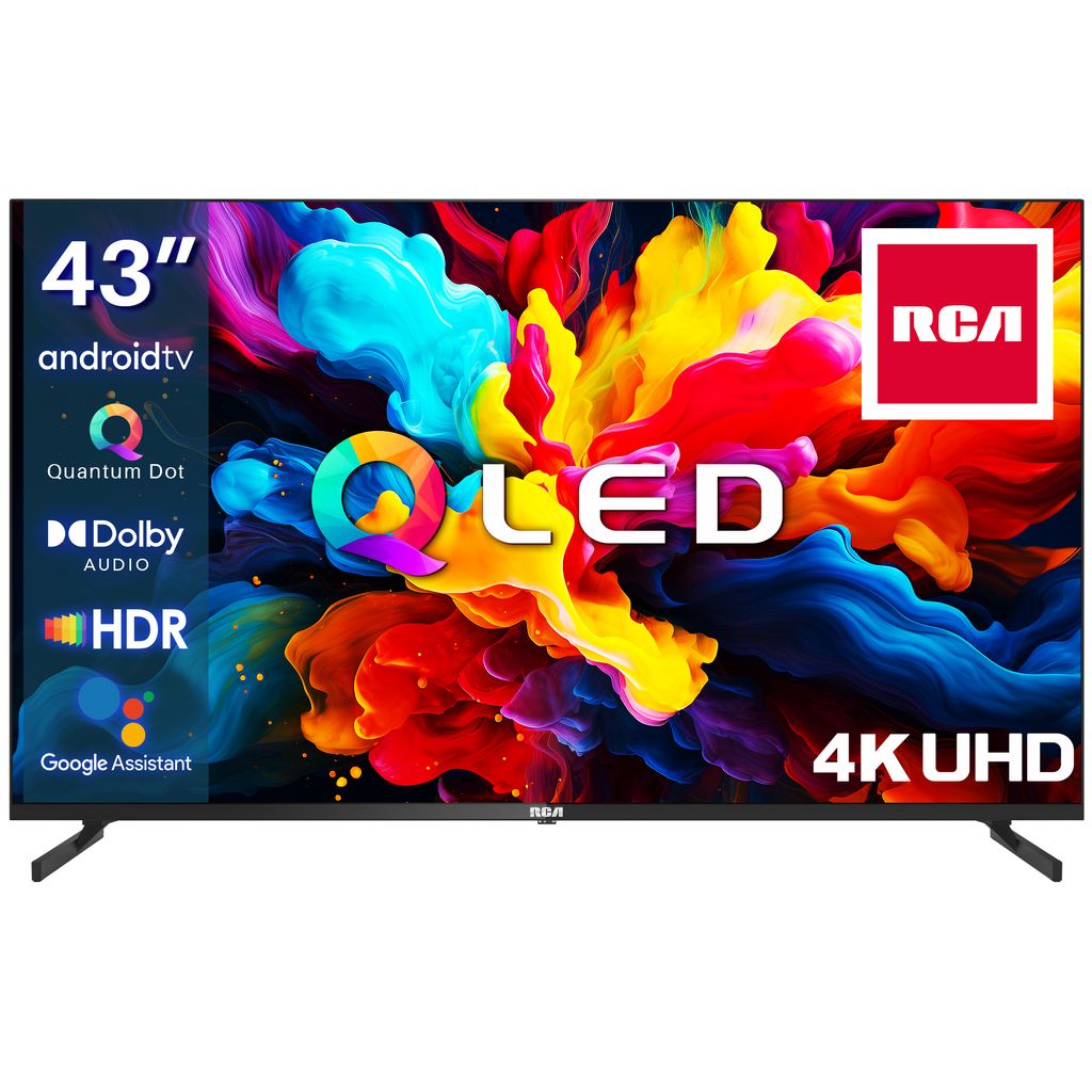 RCA 43 Zoll QLED Fernseher 4K UHD Smart TV HDR HLG Android Obrázok produktu 1