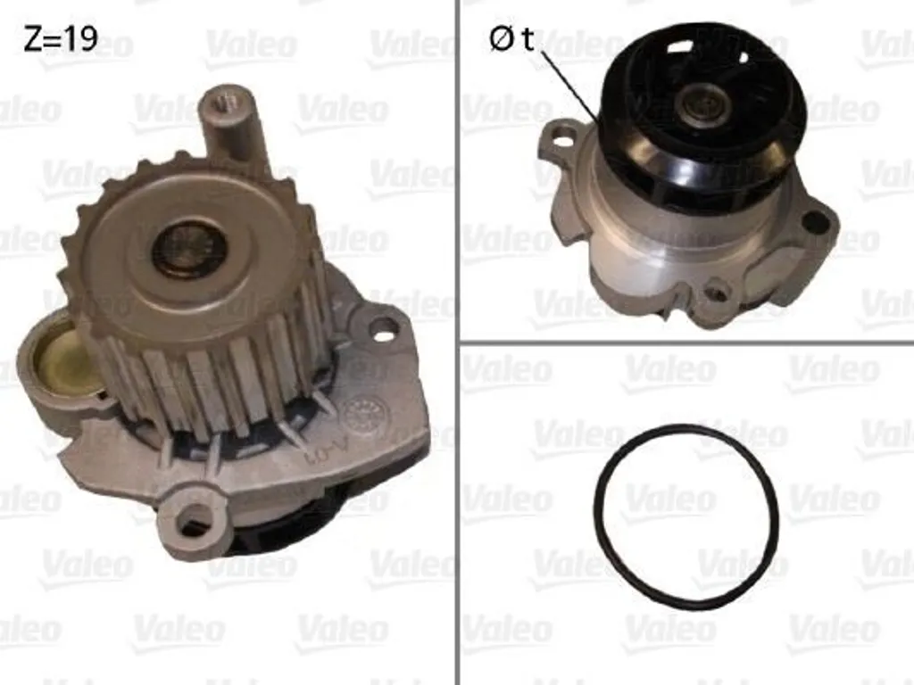 Pompe à eau anti-surchauffer moteur pour Polo 9N et Ibiza 6L Valeo