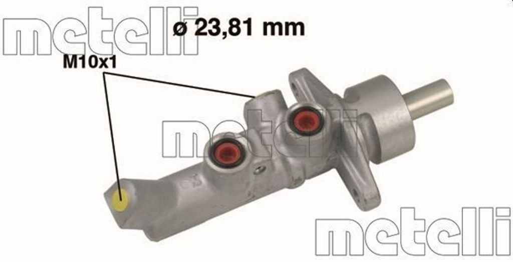 METELLI 05-0647 Bremszylinder Hauptbremszylinder für TOYOTA AVENSIS Kombi (T25) COROLLA Verso (ZER, ZZE12, R1) AVENSIS (T25) AVENSIS Stufenheck (T25)
