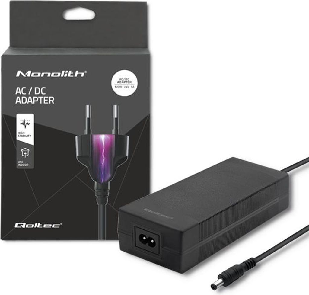 Ładowarka 120W | 24V | 5A | 5,5*2,5| + kabel zasilający Zdjęcie produktu 