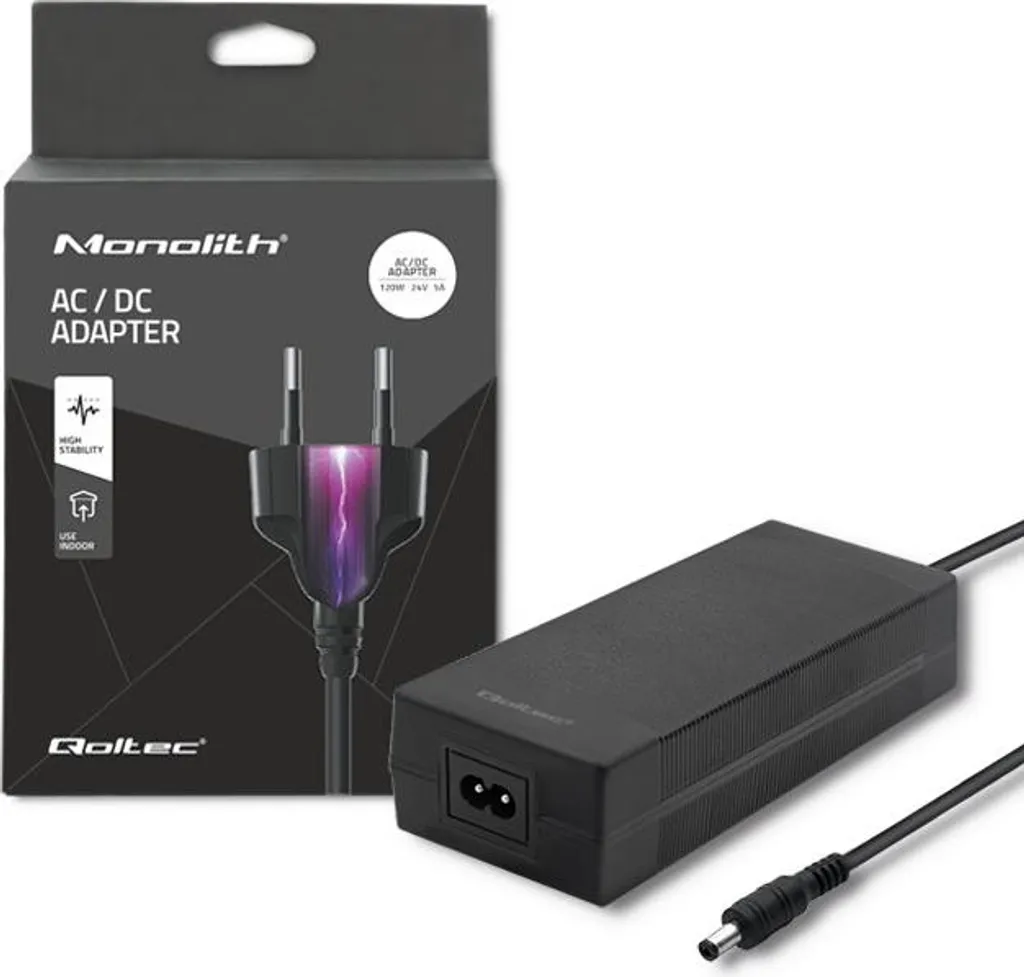 Chargeur 24V 120W ultra puissant avec embout 5,5x2,5mm anti-surchauffe