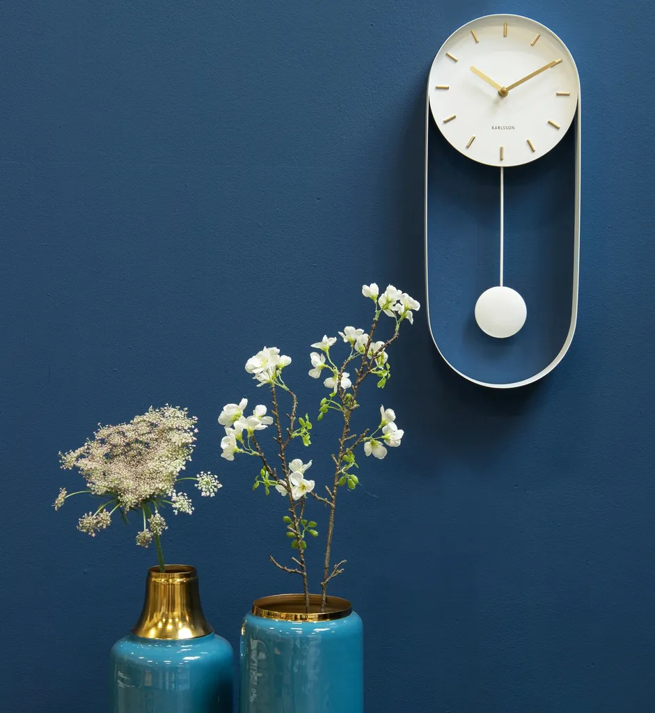 Pendule Murale Blanche Silencieuse - Solution Déco Karlsson Pendentif