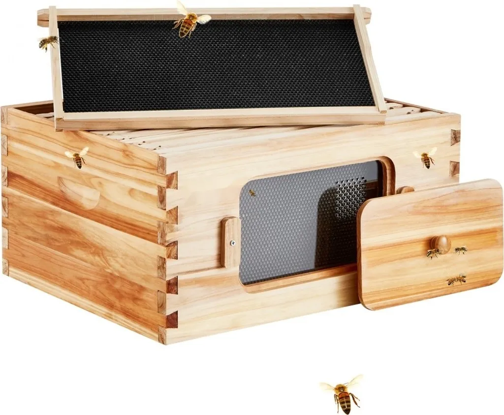 Ruche complète Zander en bois de cèdre pour apiculture urbaine