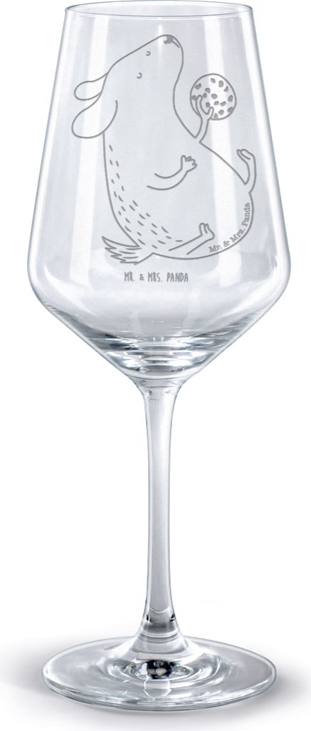 Mr. & Mrs. Panda Weinglas Hund Keks - Transparent - Geschenk, graviertes, wein glas, glücklich, Leckerli, Hungrig, Sprüche, für rotwein, gravier...