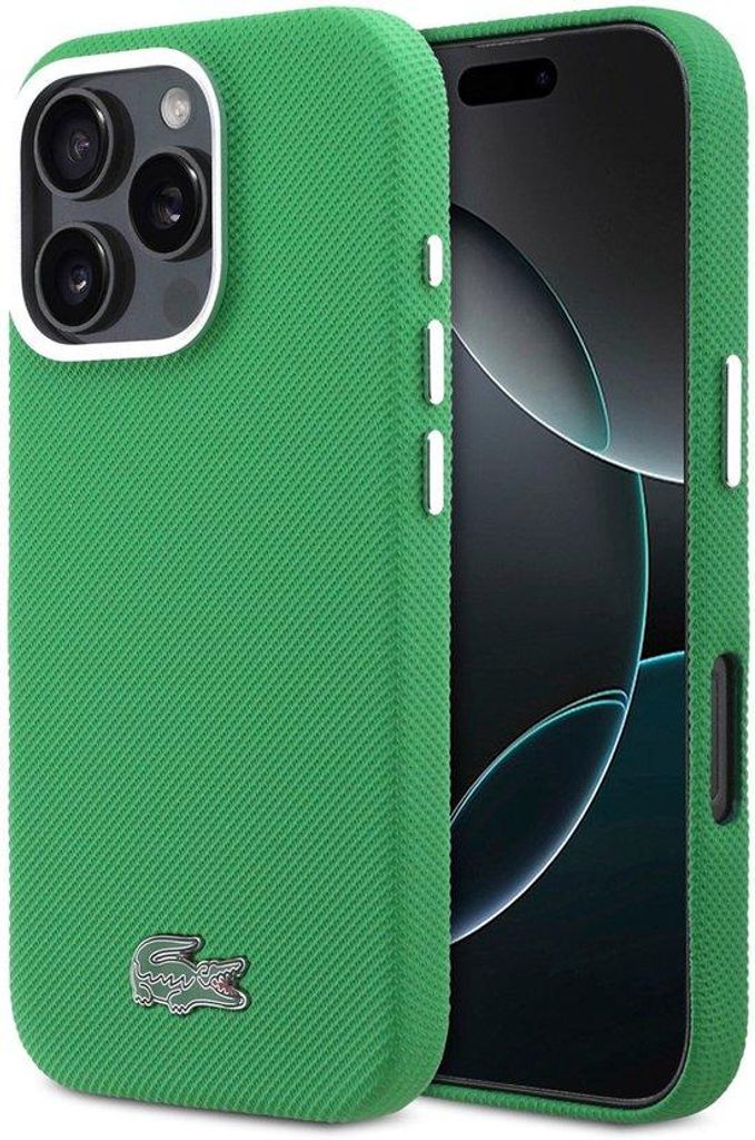 Lacoste iPhone 16 Pro w kolorze Estragon Green, Zdjęcie produktu 
