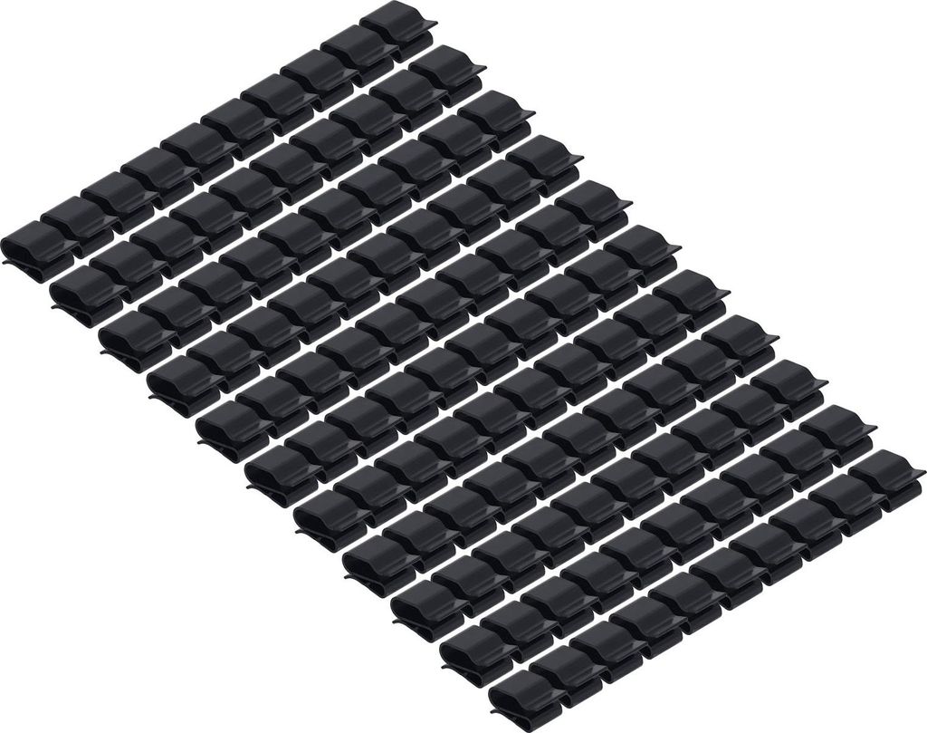 100 Stück Solarpanel-Kabelklemmen PA66, kunststoffisoliert, PV-Kabelbefestigungswerkzeug