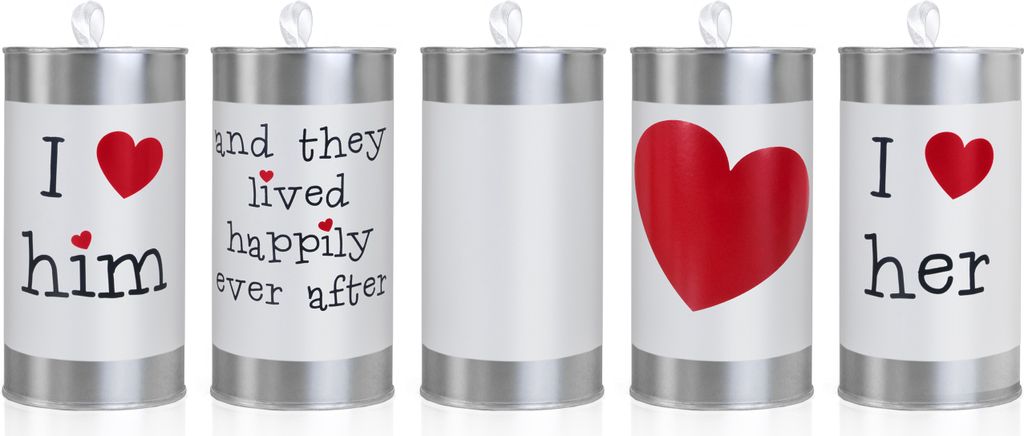 PartyDeco PWS1, Dekoration, Schwarz, Rot, Silber, Weiß, Produktbild 