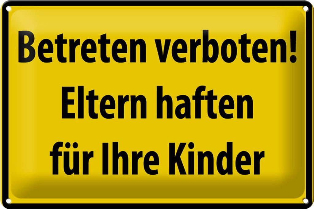 Blechschild Warnschild 30x20cm Betreten Verboten