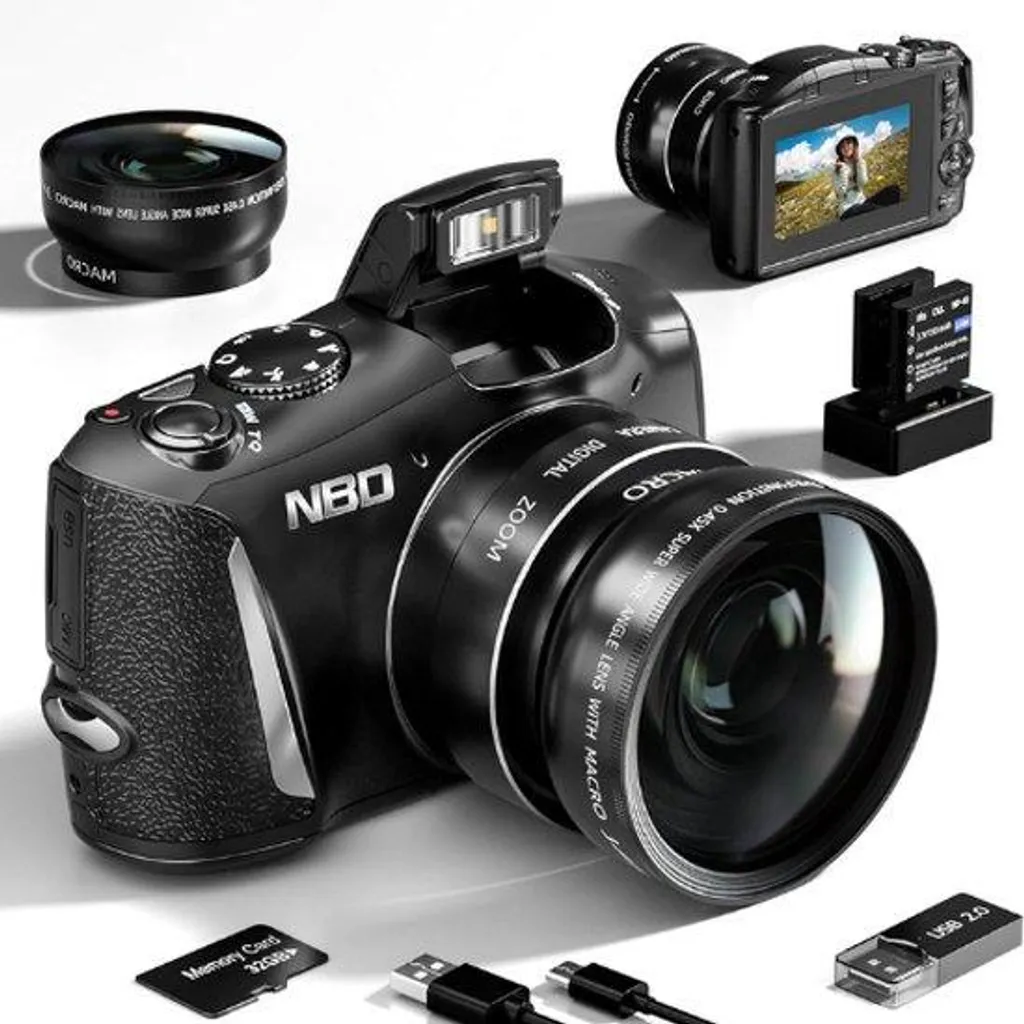 Appareil photo numérique Handycam noir simple d'utilisation pour tous