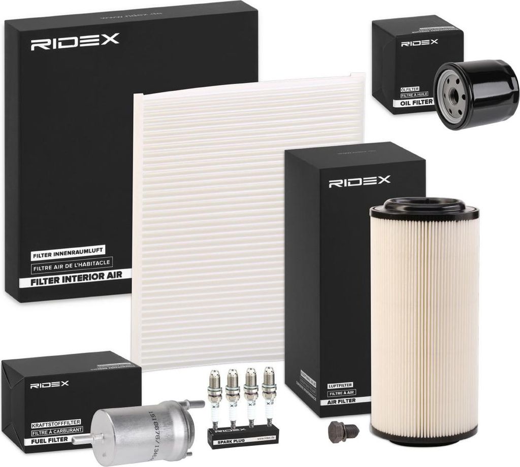 RIDEX Inspektionspaket Filterset für AUDI A2 (8Z0)