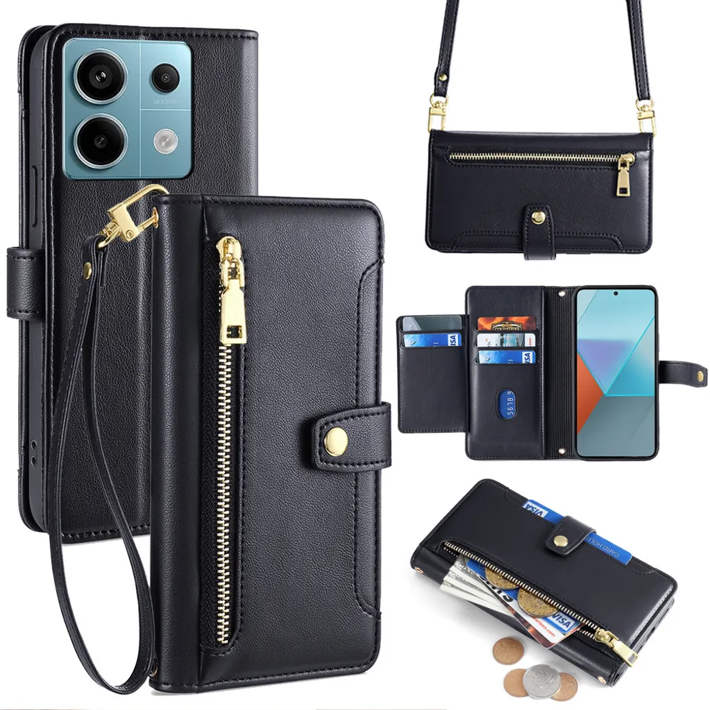 Custodia Portafoglio Redmi Note 2: Protezione in Pelle PU Premium INF