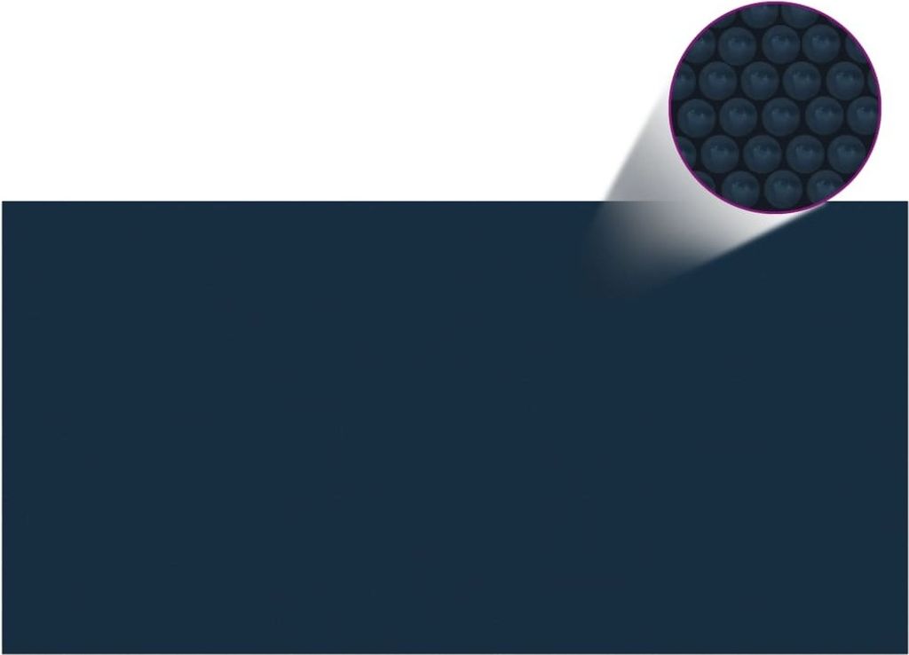 Pellicola Galleggiante Solare PE Piscina 600x300 cm Nero e Immagine del prodotto 