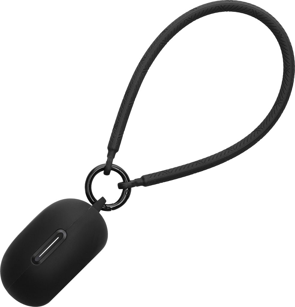 kwmobile Hülle kompatibel mit Anker soundcore P40i Kopfhörer - Silikon Schutzhülle Etui Case Cover - mit Handschlaufe Schwarz