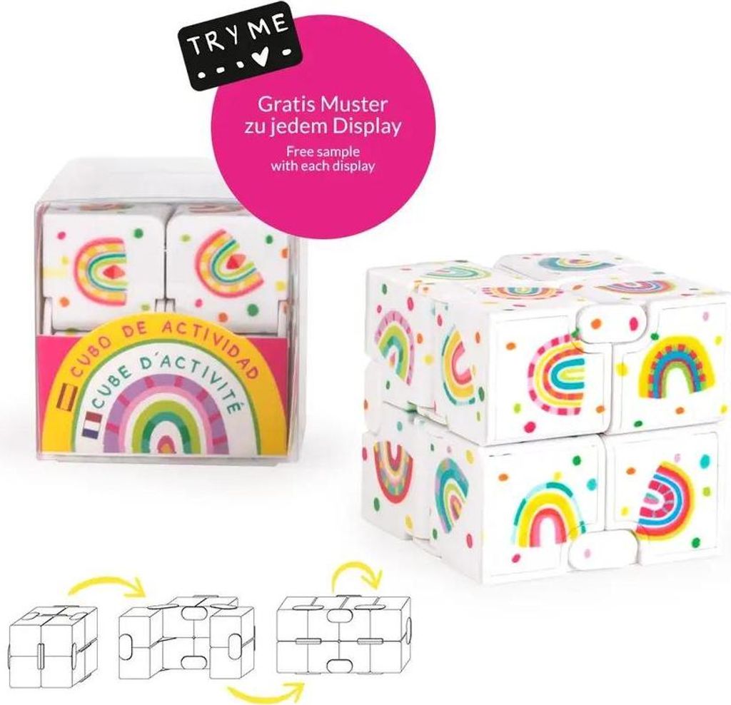 Trendhaus Handelsgesellschaft GOOD FEELINGS Activity- Würfel Antistress 15