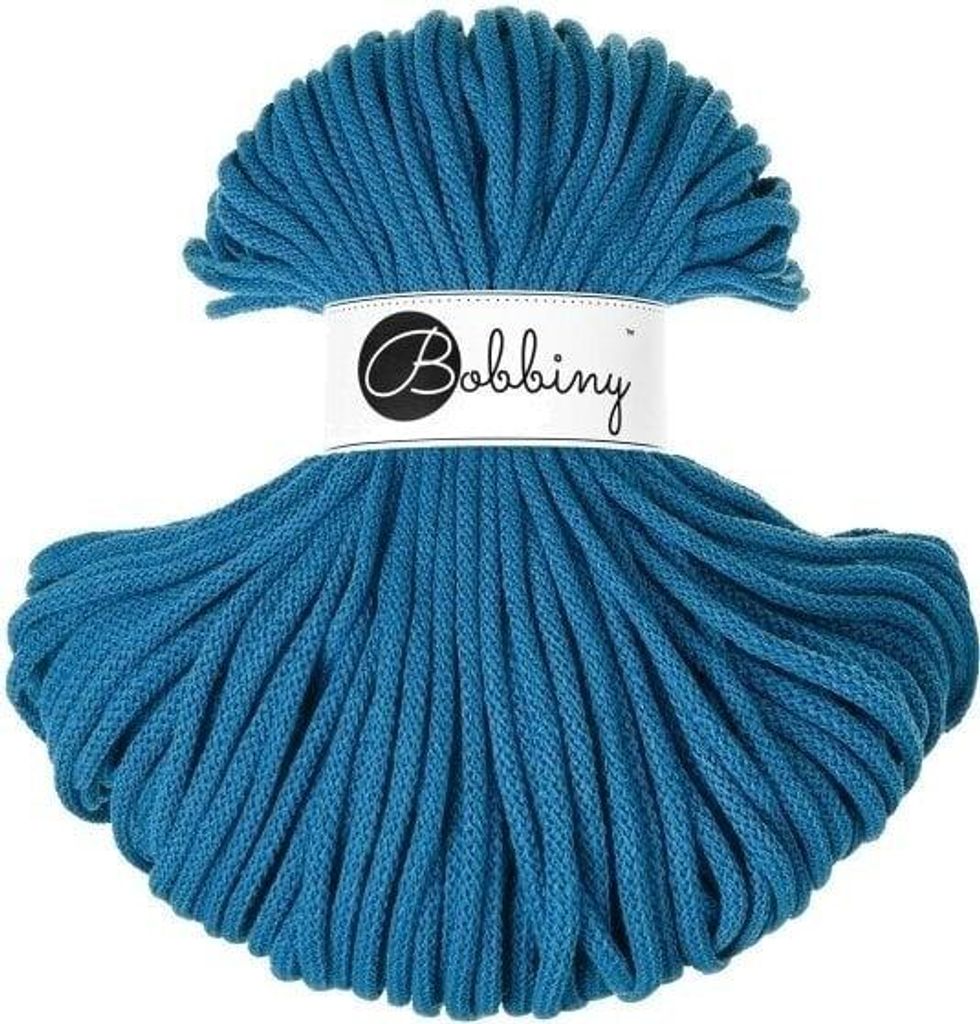 Bobbiny Premium Braided Cord 5 mm 100 m Dopamine Blue Šňůra Obrázek produktu 