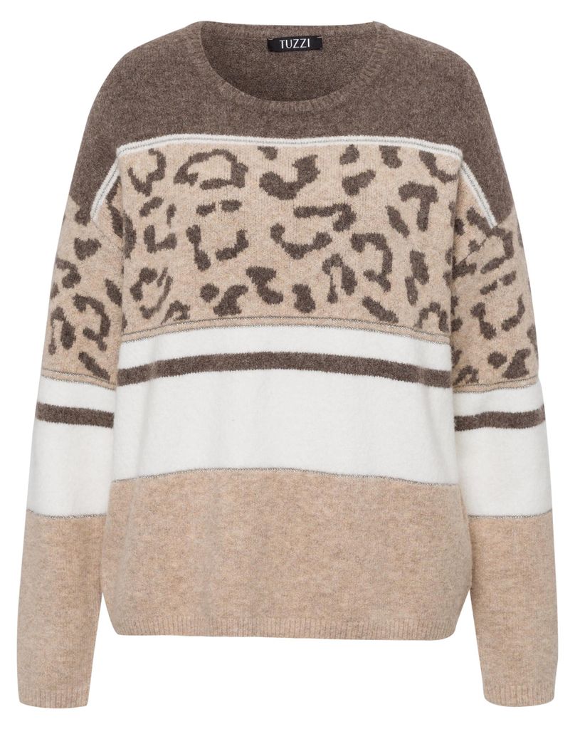 Strickpullover RUNWAY WILD in angesagtem Mustermix