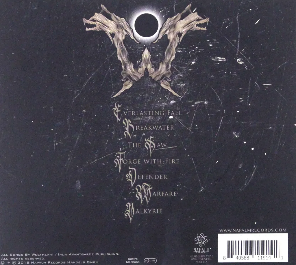 Wolfheart Constellation Black Light CD Digipack Édition Rare Limitée