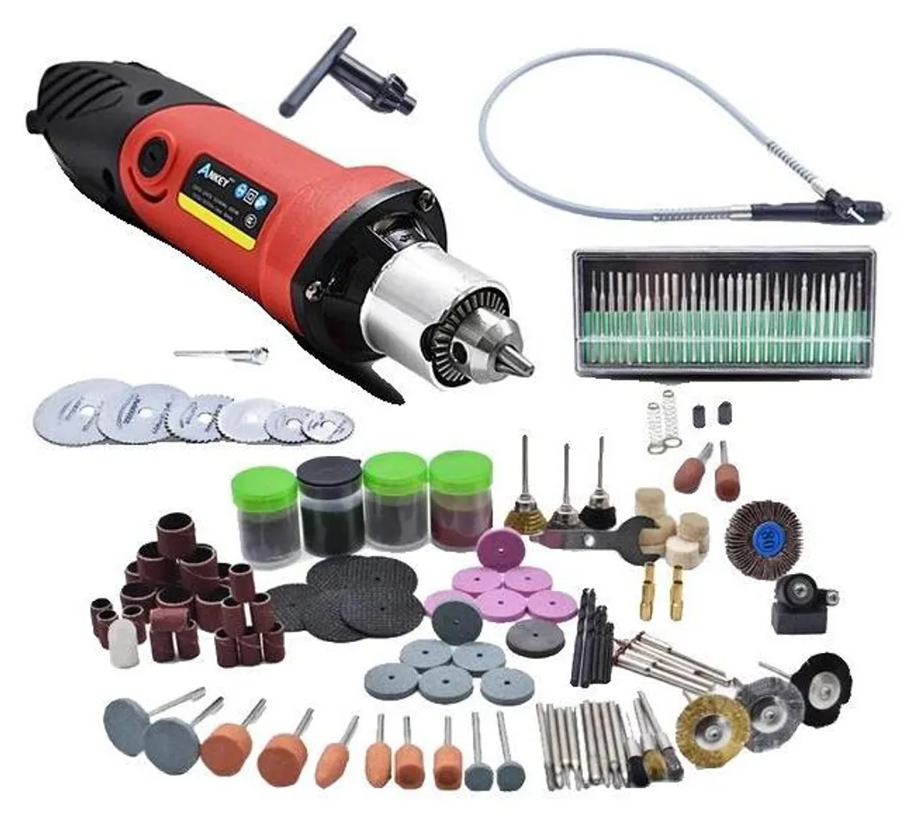 Perceuse électrique miniature avec 3 vitesses et mandrin universel