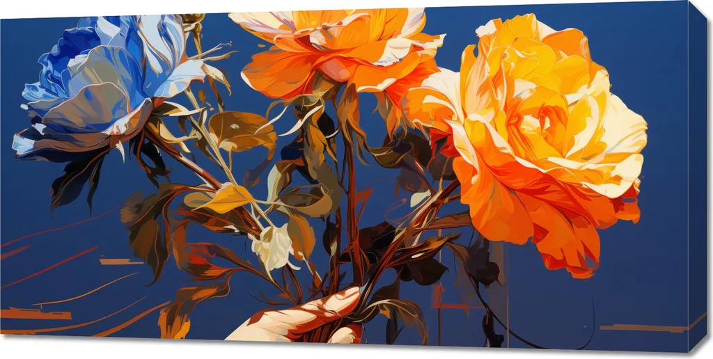 Image 100 x 50 cm Poignée Vivante idéale pour Salon et Bureau Design
