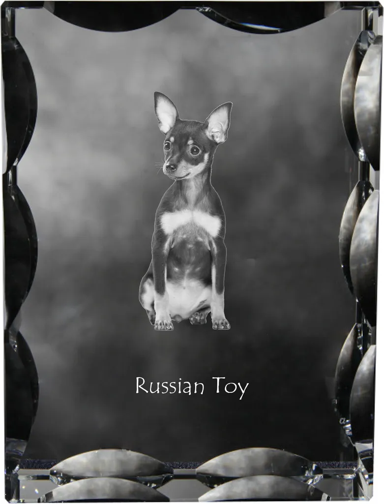 Statuetta Cane in Vetro Art-Dog: Cornice Foto Cristallo di Lusso