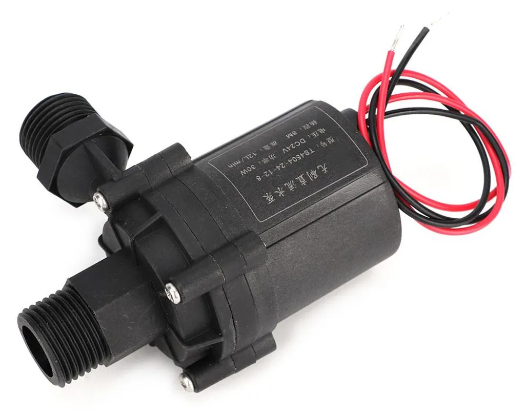 Pompe de rechange pour fontaine à eau 24V avec raccord fileté 90°