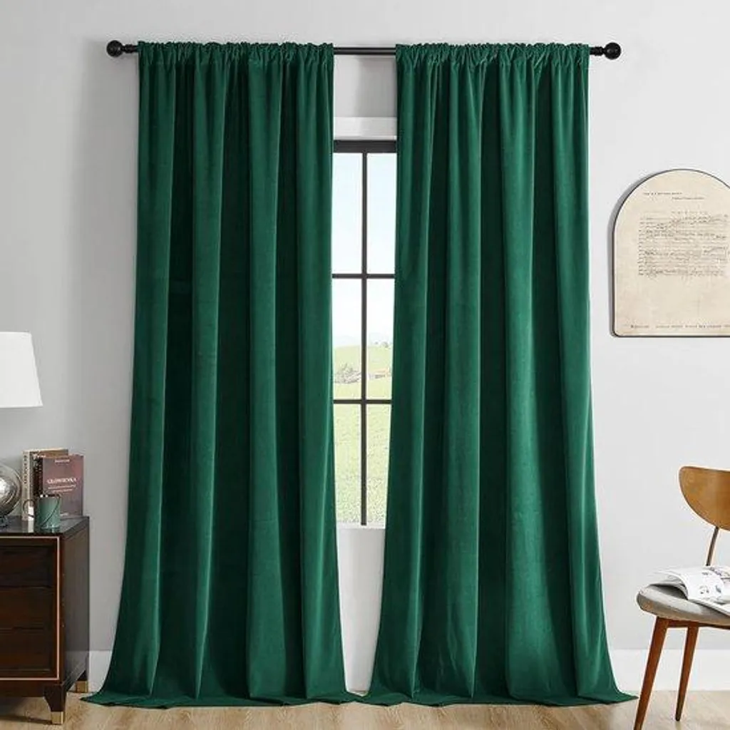 Rideaux occultants ultra doux 140x260 cm lot de 2 finitions soignées