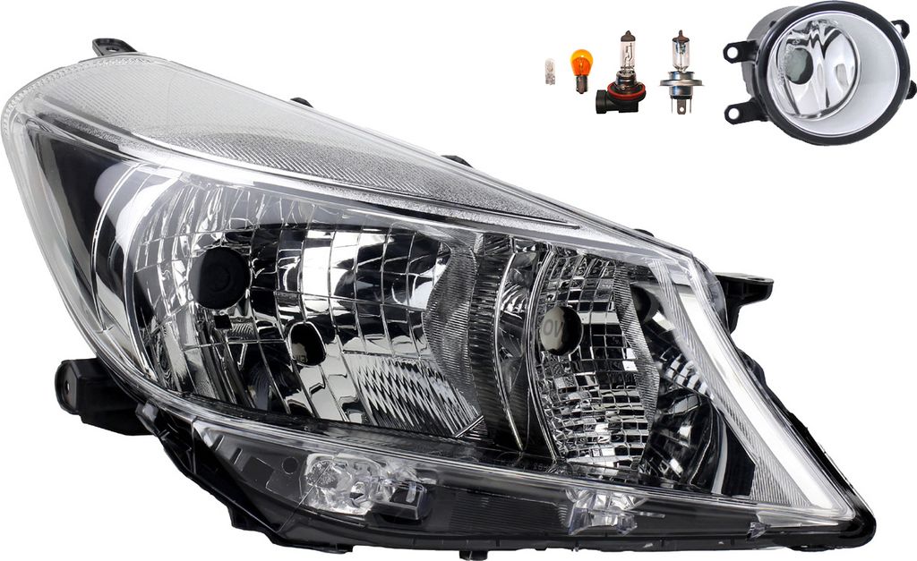 Johns, Scheinwerfer Osram Night Breaker Laser passend für Toyota Yaris XP13 R Nebel. 811300D450 812100D040 1608422280 3550157L00 3550157L01 812100D04