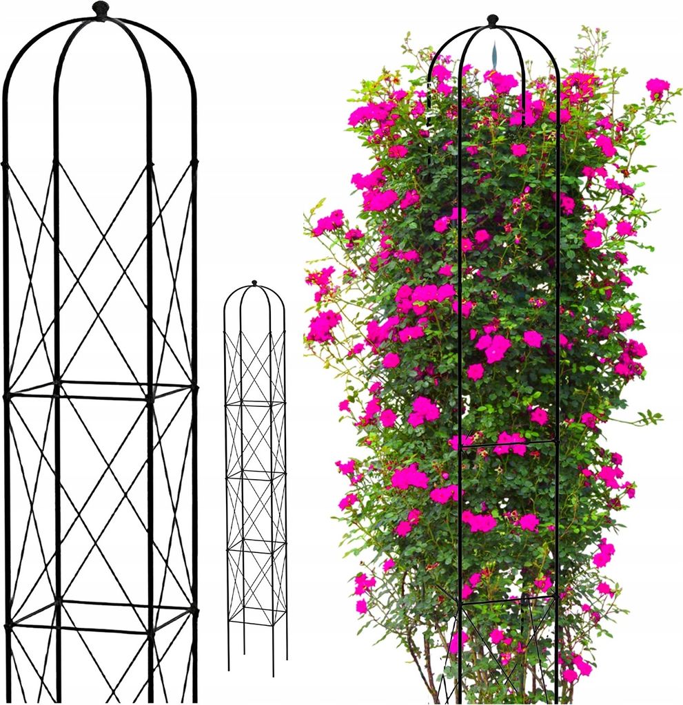 Garten Terrasse Pergola Metall Unterstützung Für Trauben Blume Obelisk 151 Cm