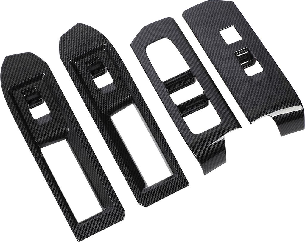 4pcs Fenster Schalter Panel Cover Trim Carbon Fiber Style Interior Dekoration Fenster Control Panel Trim für Tacoma 2024