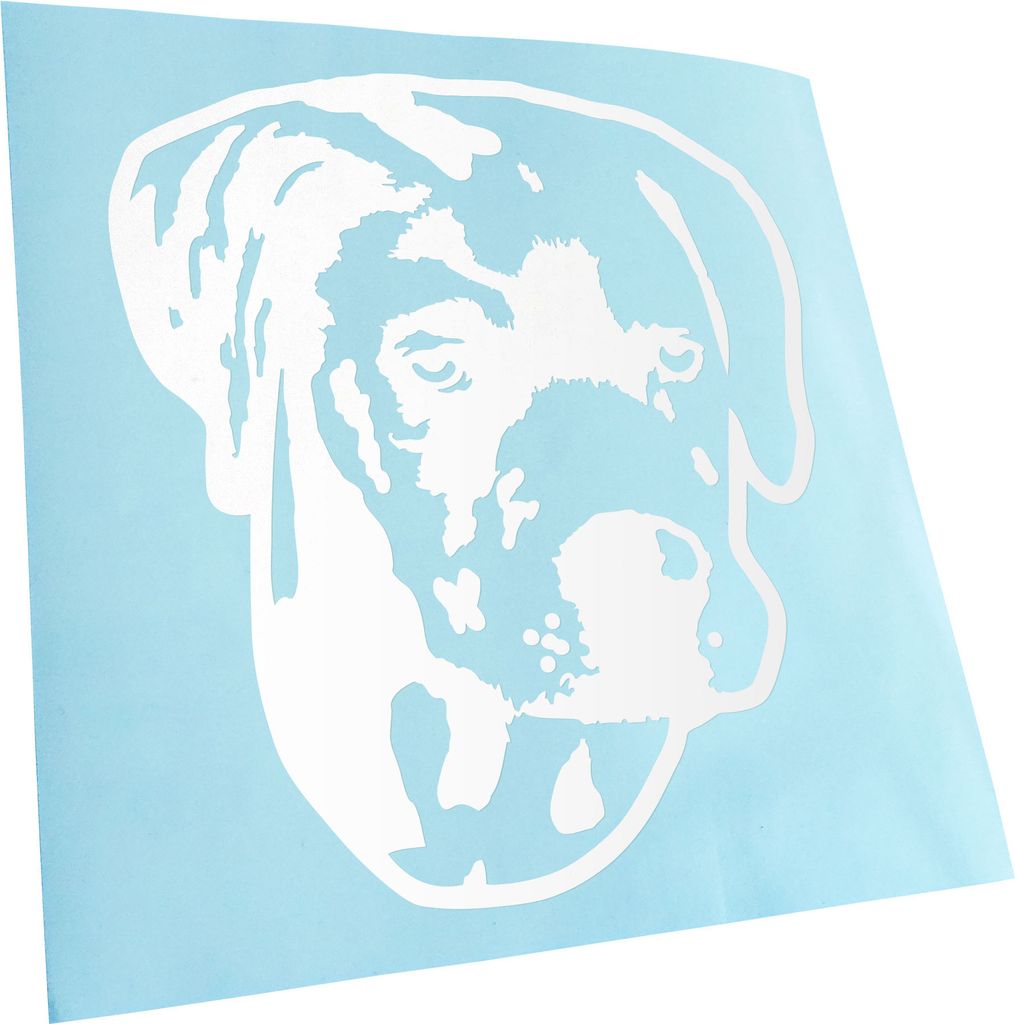 Kiwistar - Autoaufkleber - Catahoula Leopard Dog Hund - Weiss - 24x22cm - Aufkleber für Auto, Laptop, Fahrrad, LKW, Motorrad mehrfarbig JDM Decal ...