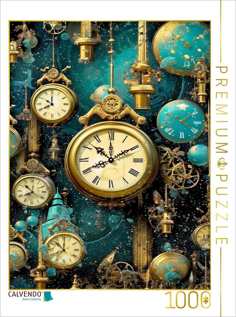 CALVENDO Puzzle Die Zeit | 1000 Teile Lege-Größe 64x48cm Foto-Puzzle für glückliche Stunden