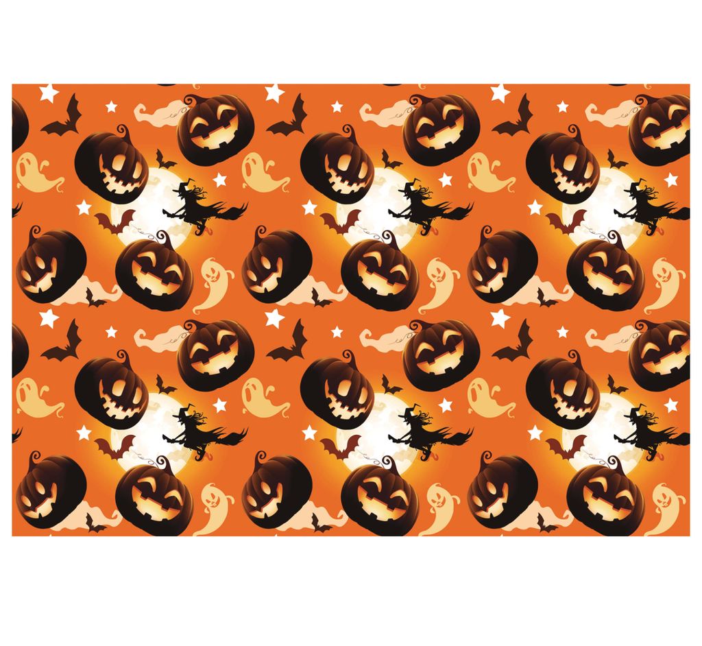 Halloween Tischdecke 180x137cm - Wasserdichte Kürbis Deko Für Party Tischdeko