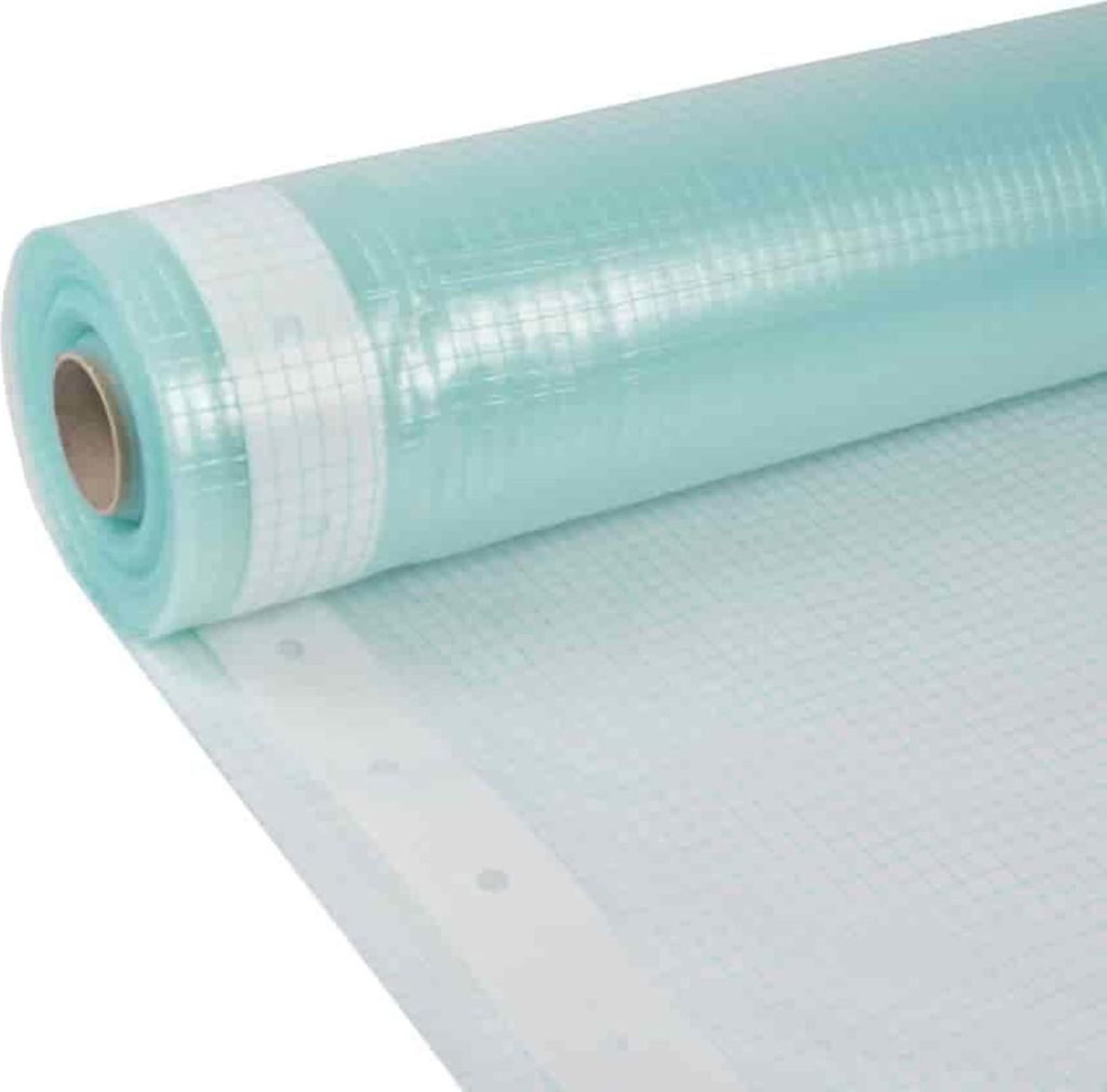 Gitterfolie, Gewächshausfolie 3m x 11m, Nagelrand, transparent, reißfest