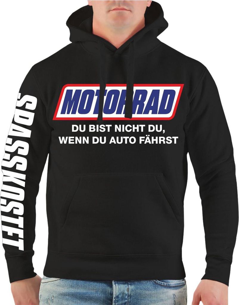 Herren Kapuzenpullover Motorrad du bist nicht du wenn du Auto fährst