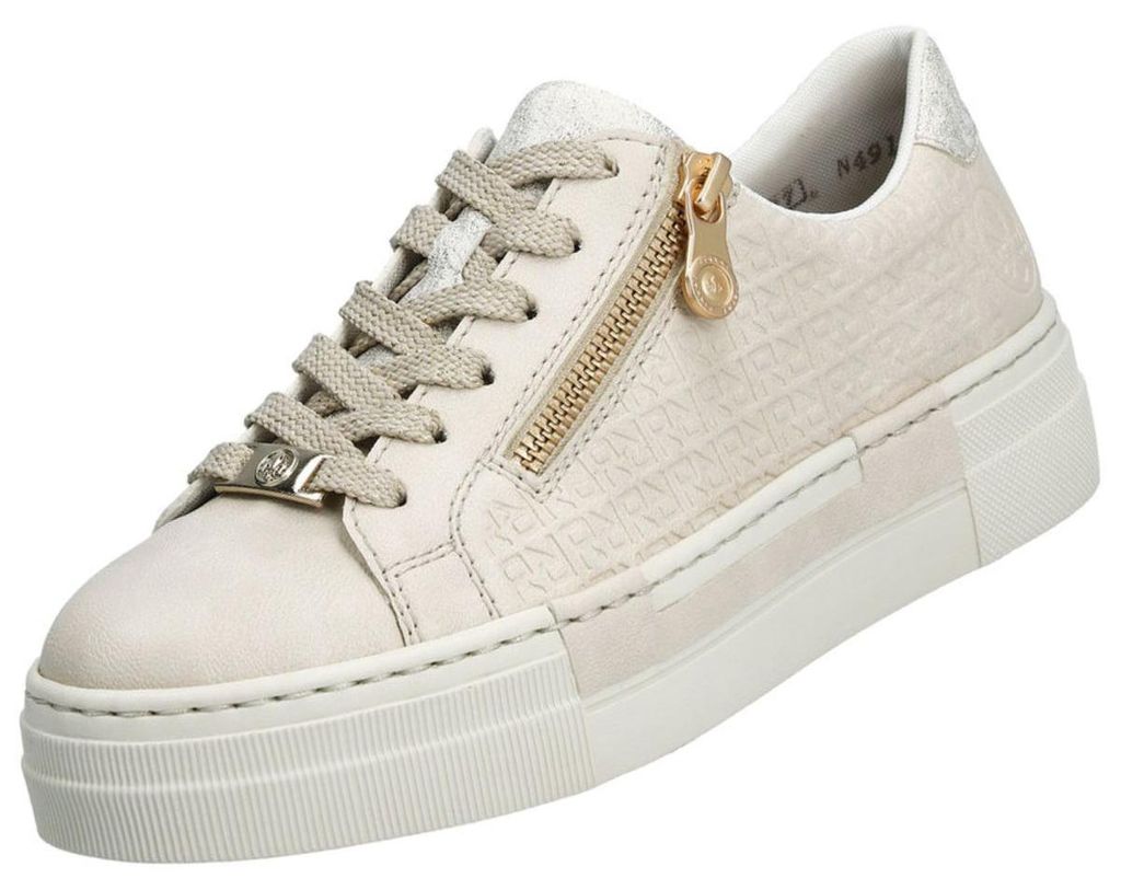 Sneaker Rieker da donna con plateau, bianco Immagine del prodotto 