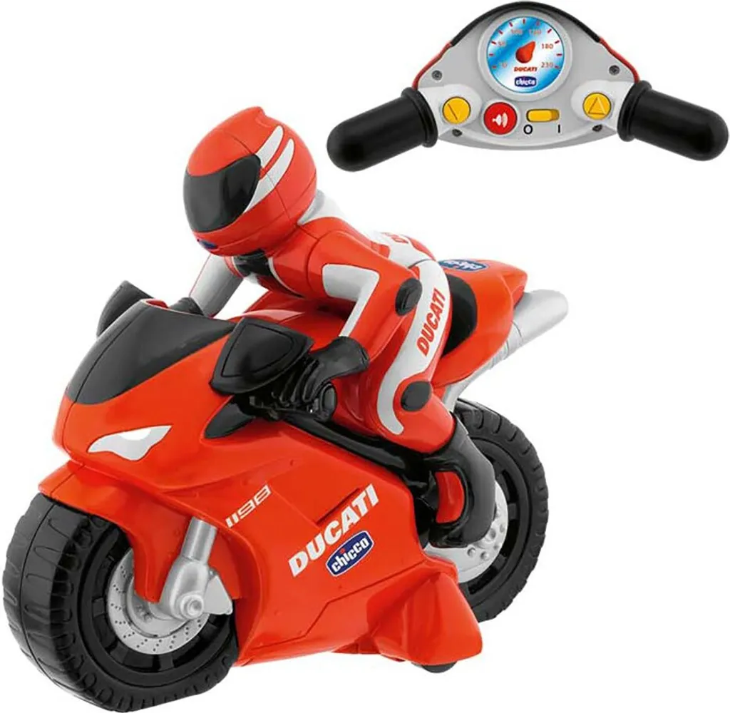 Moto de course Ducati télécommandée pour s'amuser en extérieur 1/12 - 17