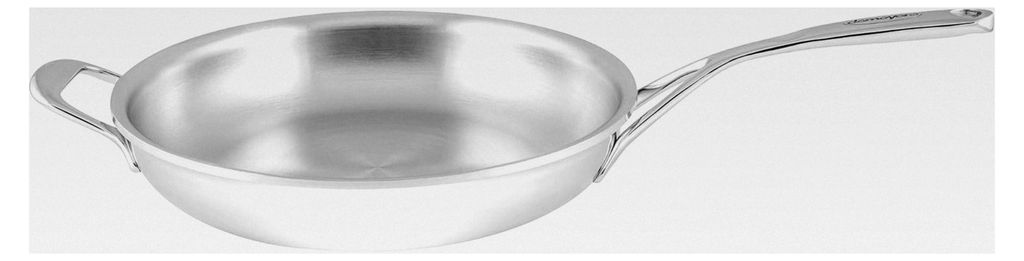 Bratpfanne aus Edelstahl, induktionsgeeignet, 28 cm