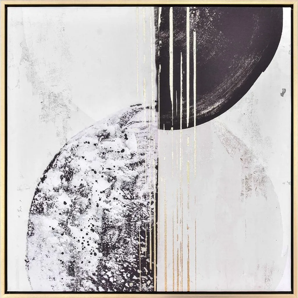 Tableau Abstrait New Balance II Eva Watts - Déco Salon Moderne 60x60 cm